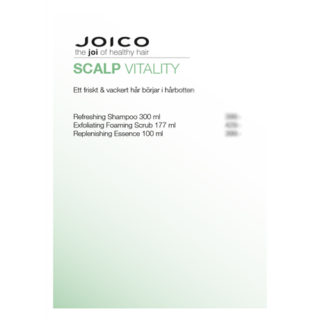 joico scalp vitality A6 prisskylt