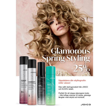 joico glamorous styling A5 kampanjblad